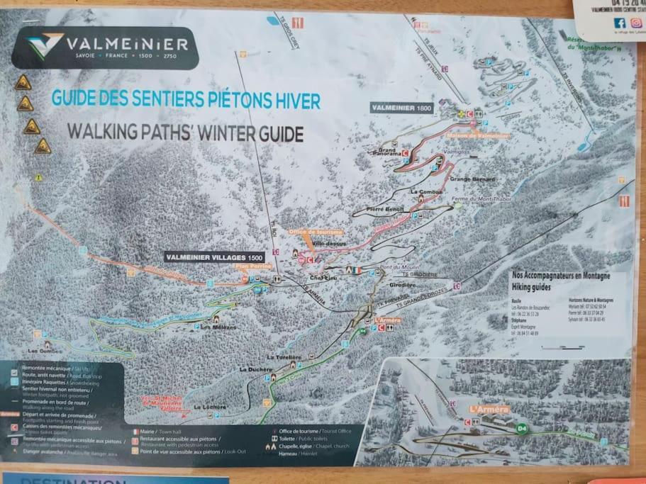 Appartement Superbe T2, à 100 mètres des pistes, piscine d'été à Valmeinier Extérieur photo